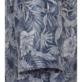 Casa Moda Mens Big Size Casual Fit Linen Short Sleeve Shirt With Breast Pocket