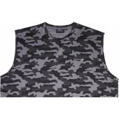 Espionage Mens Big Size Camouflage Print Performance Sleeveless Tee Vest