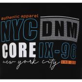 Kam Mens Big Size New York Theme Print Cotton Crew Neck T Shirt