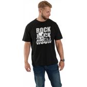 North 56 Mens Big Size Snoopy Rocks Print Cotton Crew Neck T Shirt