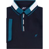 Mish Mash Mens Big Size Contrast Collar Cotton Short Sleeve Polo