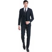 Benetti Mens Big Size Prestige Comfort Fit Plain Wool Suit Jacket