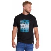 North 56 Mens Big Size Spirit Surf Print Cotton Crew Neck T Shirt