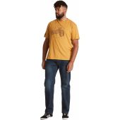 NORTH 56°4 Mens Big Size Custom Motor Print Cotton Crew Neck T Shirt