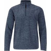 Mens Big Size Weird Fish Quarter Zip Sweatshirt