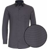 Casa Moda Mens Big Size Comfort Fit Button Down Double Collar Cotton Long Sleeve Shirt With Breast Pocket