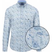 Fynch Hatton Mens Big Size Premium Flowers Print Long Sleeve Shirt
