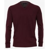 Casa Moda Plain Pima Cotton V Neck Knitwear