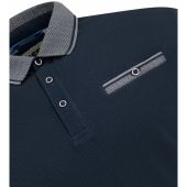 D555 Mens Big Size Contrast Collar Cotton Polo