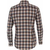 Casa Moda Mens Big Size Cashmere Feel Comfort Fit Casual Check Long Sleeve Shirt
