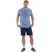 North 56°4 Mens Big Size Riviera Crab Print Cotton Crew Neck T Shirt