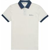 Mens Big Size Ben Sherman Block Rib Polo Shirt