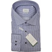 Eterna Mens Big Size Comfort Fit Pattern Long Sleeve Formal Shirt With Breast Pocket