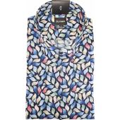 Olymp Mens Big Size Comfort Fit Multi Colour Pattern Cotton Casual Short Sleeve Shirt