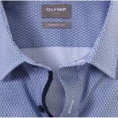 Olymp Mens Big Size Hexagon Print Egyptian Cotton Formal Long Sleeve Shirt