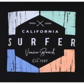 Espionage Mens Big Size Cotton Crew Neck Surfer Print T Shirt