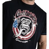 D555 Mens Big Size Gas Monkey Garage Print Crew Neck T Shirt