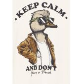 Blend Mens Big Size Keep Calm Print Crew Neck T Shirt