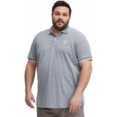 Blend Mens Big Size Pique Polo With Contrast Collar