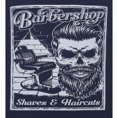 Espionage Mens Big Size Barbershop Print T Shirt