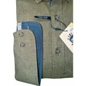 Hatico Mens Big Size Brushed Cotton Button Down Collar Casual Long Sleeve Shirt