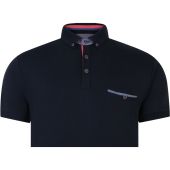 Peter Gribby Mens Big Size Button Down Collar Soft Touch Cotton Polo With Breast Pocket