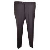 Big Size Hugo James Stretch Black Formal Trouser