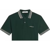 Ben Sherman Mens Big Size Contrast Pattern Collar Cotton Polo Shirt