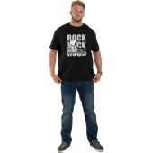 North 56 Mens Big Size Snoopy Rocks Print Cotton Crew Neck T Shirt