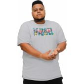 D555 Mens Big Size Marvel Print Cotton Crew Neck T Shirt