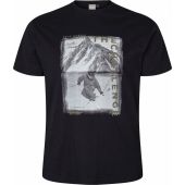 NORTH 56°4 Mens Big Size  The Challenge Ski Print Cotton Crew Neck T Shirt