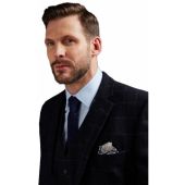 Scott Mens Big Size Box Check Wool Single Breasted Sports Jacket With Side Vents