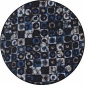 Kings Road Mens Big Size Square Pattern Print Casual Long Sleeve Shirt With Breast Pocket