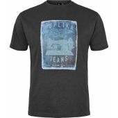 Mens Big Size Replika Jeans printed Vintage sewing machine Fashion T-shirt