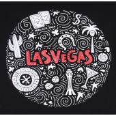 Espionage Mens Big Size Las Vegas Print Cotton Crew Neck T Shirt