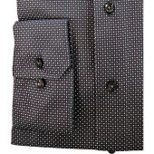 Eterna Mens Big Size Micro Pattern Formal Long Sleeve Shirt