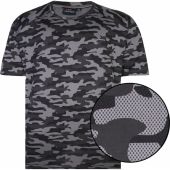Espionage Mens Big Size Camouflage Print Performance TShirt