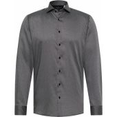 Eterna Mens Big Size Stretch Micro Pattern Long Sleeve Formal Shirt