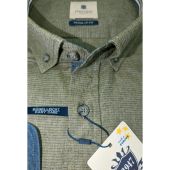 Hatico Mens Big Size Brushed Cotton Button Down Collar Casual Long Sleeve Shirt