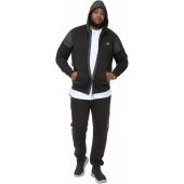 D555 Mens Big Size Fashion Zip Through Hoodie