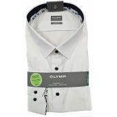Olymp Mens Big Size Comfort Fit Egyptian Cotton Long Sleeve Formal Shirt With Breast Pocket And Inner Cuff And Inner Collar Contrast Trim
