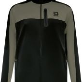D555 Mens Big Size Active Performance Stretch Zip Through Hoodie