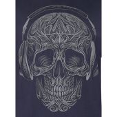 Kam Mens Big Size Skull With Headphones Print Crew Neck T Shirt