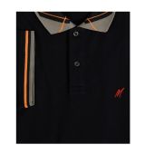 Mish Mash Mens Big Size Fasion Polo With Check Collar Detail
