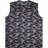 Espionage Mens Big Size Camouflage Print Performance Sleeveless Tee Vest