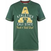 Duke Mens Big Size - Tovil - Athletic Print Cotton Crew Neck T Shirt