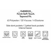 Farah 4 Way Stretch Soft Touch Trouser