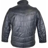 Redpoint Mens Big Size Soft Leather Stitch Leather Panelled Jacket
