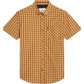 Ben Sherman Mens Big Size House Check Button Down Collar Short Sleeve Shirt With Breast Pocket