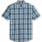 Ben Sherman Mens Big Size Irregular Check Button Down Collar Casual Short Sleeve Shirt